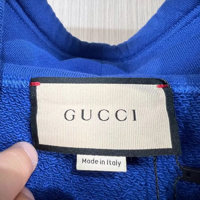 Gucci Gucci Logo Print Sweatshirt in Blue- DMC Size US XXL / EU 58 / 5 - 5 Thumbnail