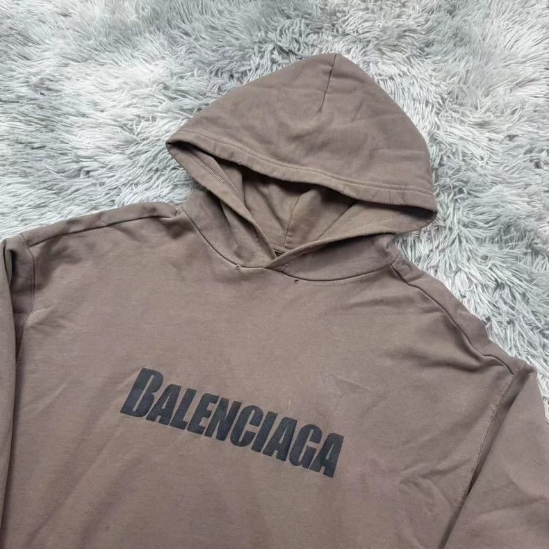 Balenciaga Balenciaga Brown Hoodie with Logo- DMC Size US S / EU 44-46 / 1 - 2 Thumbnail