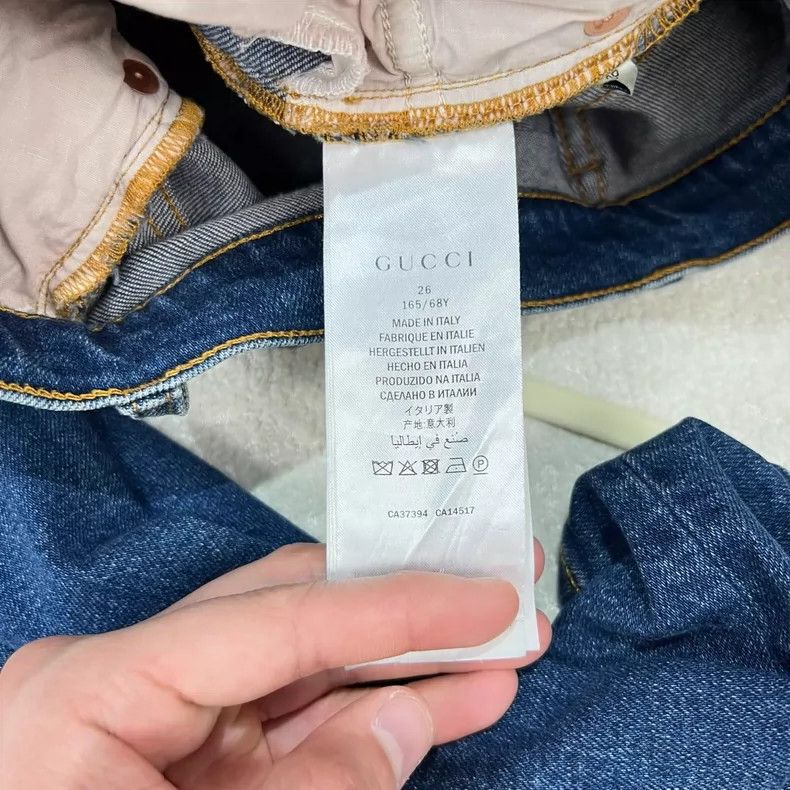 Gucci Gucci Embroidered Cherry Denim Pants- DMC Size US 26 / EU 42 - 7 Thumbnail