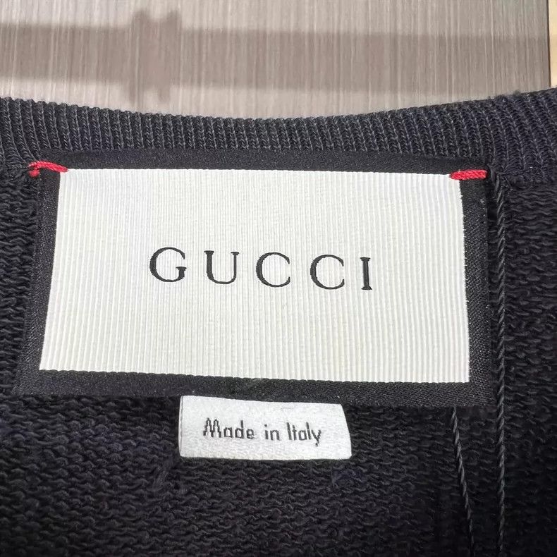 Gucci Gucci Lion Print Sweatshirt in Black Medium- DMC Size US M / EU 48-50 / 2 - 5 Thumbnail