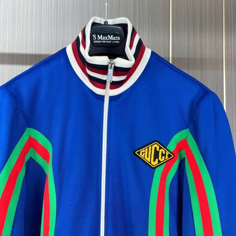 Gucci Gucci Red Green Striped Zipper Jacket Size S- DMC Size US S / EU 44-46 / 1 - 3 Thumbnail