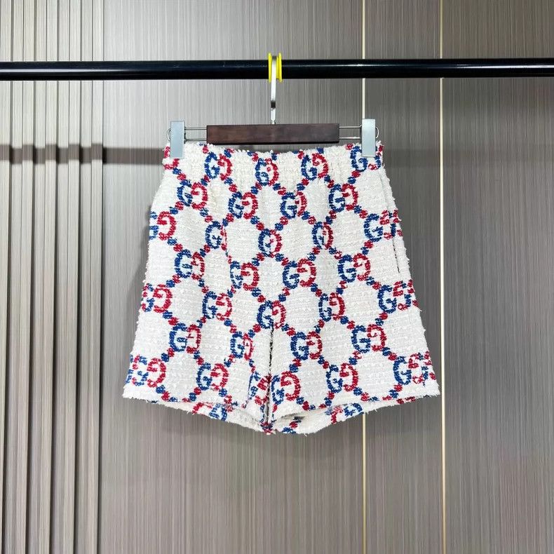 Gucci Gucci Floral Patterned Tweed Shorts for Women- DMC Size US 38 / EU 54 - 2 Thumbnail