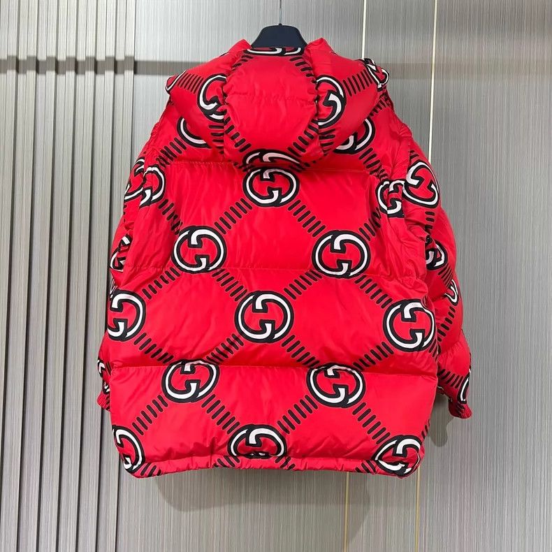 Gucci Gucci Red Logo Puffer Jacket with Detachable Sleeves- DMC Size US S / EU 44-46 / 1 - 2 Thumbnail