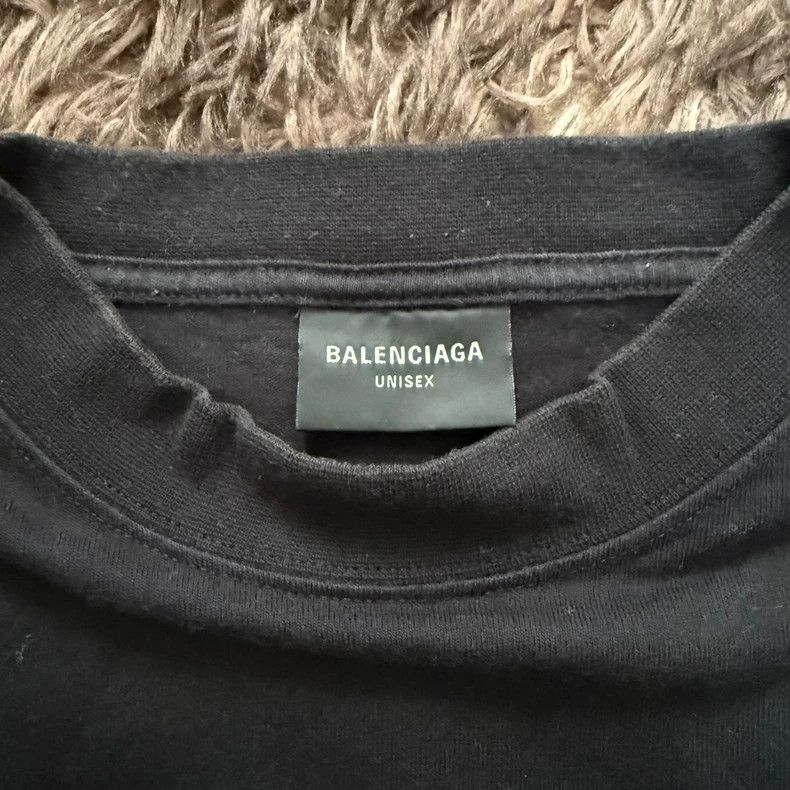 Balenciaga Balenciaga Logo Short Sleeve T-Shirt- DMC Size US L / EU 52-54 / 3 - 3 Thumbnail