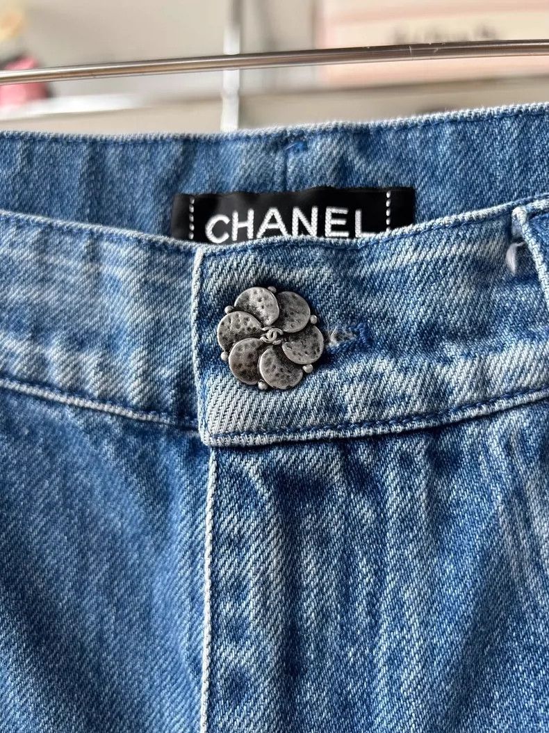 Chanel Chanel Blue Denim Jeans Size 34- DMC Size US 34 / EU 50 - 3 Thumbnail