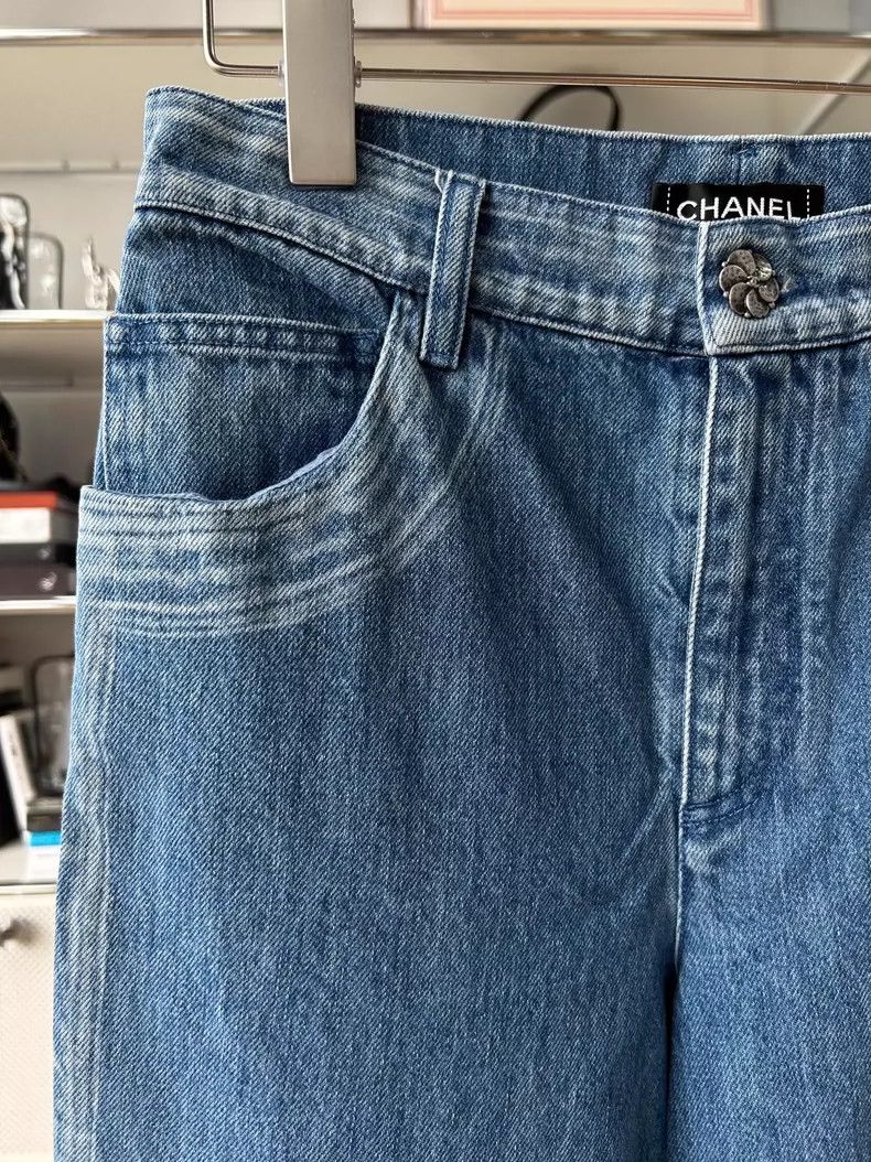 Chanel Chanel Blue Denim Jeans Size 34- DMC Size US 34 / EU 50 - 4 Thumbnail