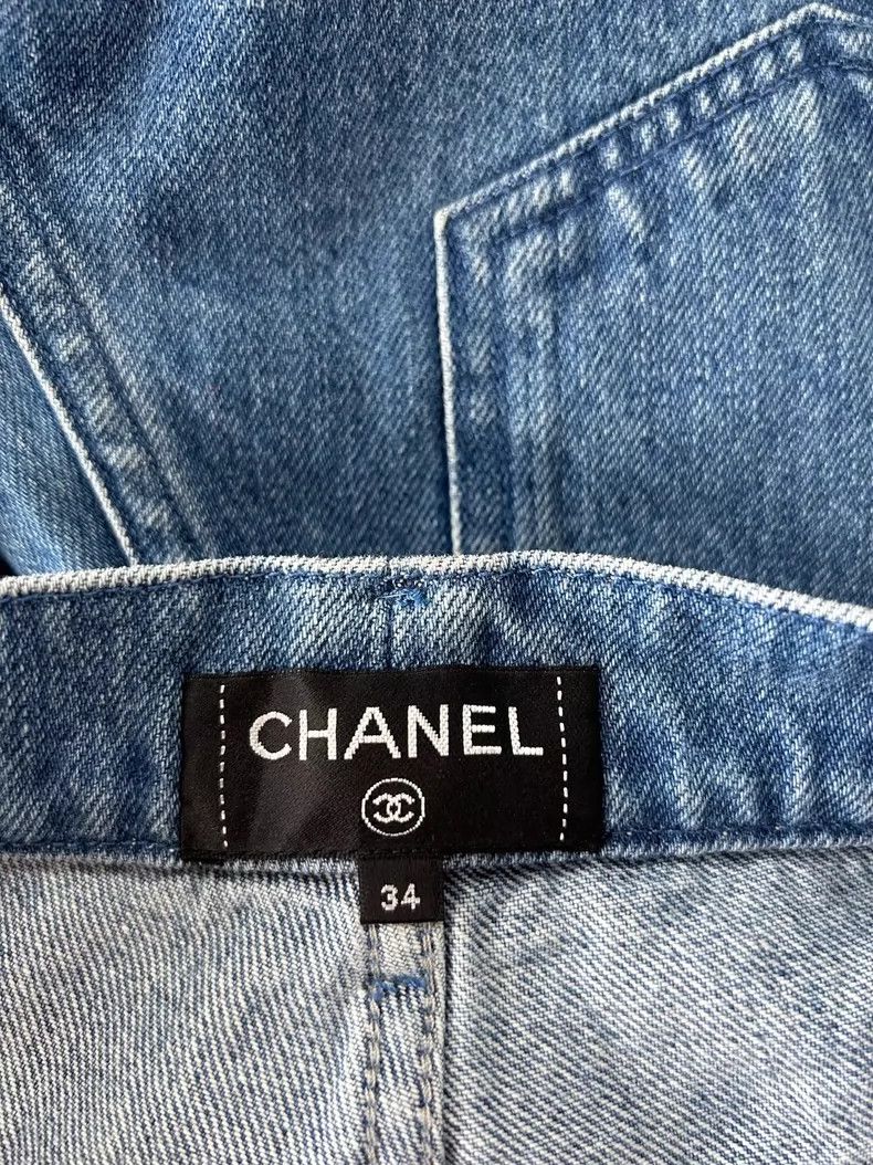 Chanel Chanel Blue Denim Jeans Size 34- DMC Size US 34 / EU 50 - 5 Thumbnail
