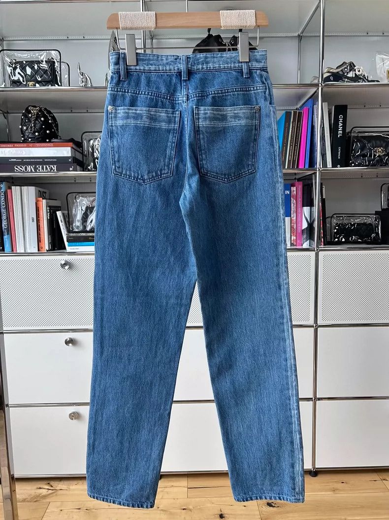 Chanel Chanel Blue Denim Jeans Size 34- DMC Size US 34 / EU 50 - 2 Thumbnail