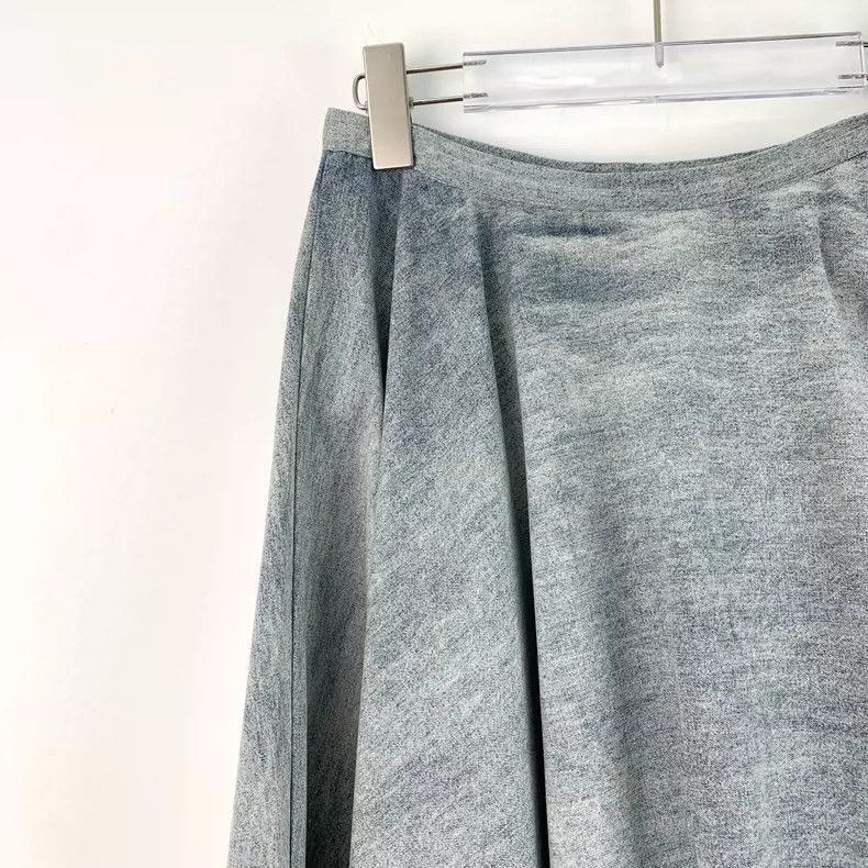 Dior Christian Dior Light Blue Cotton Denim Skirt- DMC Size US 38 / EU 54 - 3 Thumbnail