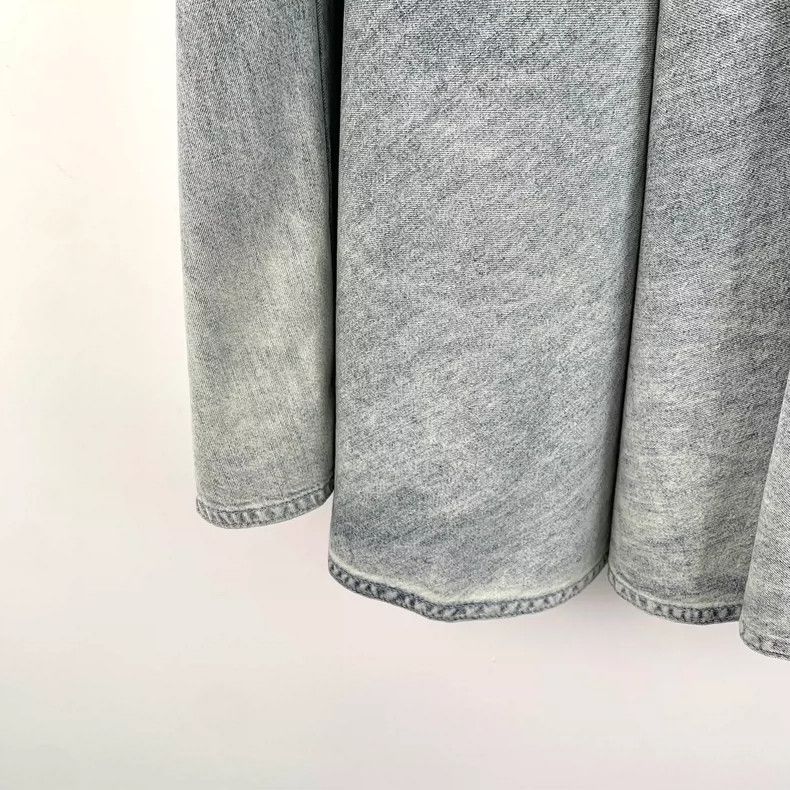 Dior Christian Dior Light Blue Cotton Denim Skirt- DMC Size US 38 / EU 54 - 4 Thumbnail