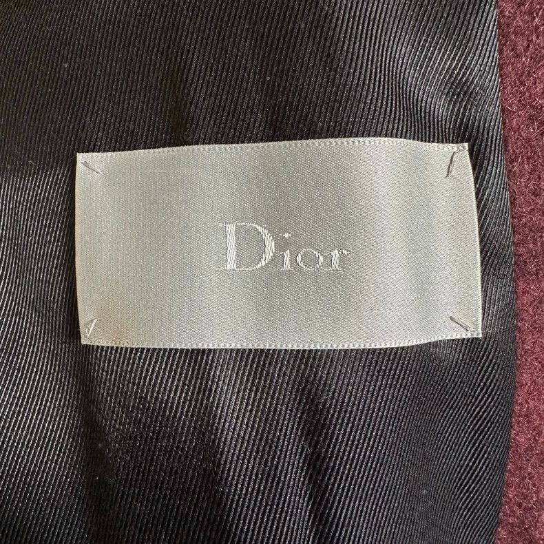 Dior Dior Homme Double-Breasted Burgundy Coat- DMC Size US M / EU 48-50 / 2 - 5 Thumbnail
