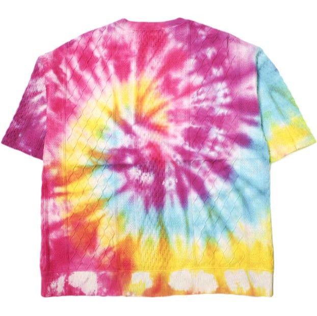 Other Other CAL O LINE × Ray BEAMS YUKI D.Y.E TIE DYE CREW S/S KNIT TEE Cotton Knit Tee Limited Cotton Tops CYW-210RB DUTY FREE for USA Size ONE SIZE - 2 Thumbnail
