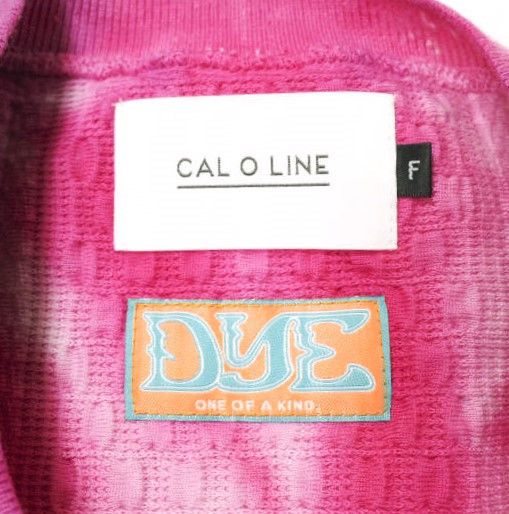 Other Other CAL O LINE × Ray BEAMS YUKI D.Y.E TIE DYE CREW S/S KNIT TEE Cotton Knit Tee Limited Cotton Tops CYW-210RB DUTY FREE for USA Size ONE SIZE - 4 Thumbnail