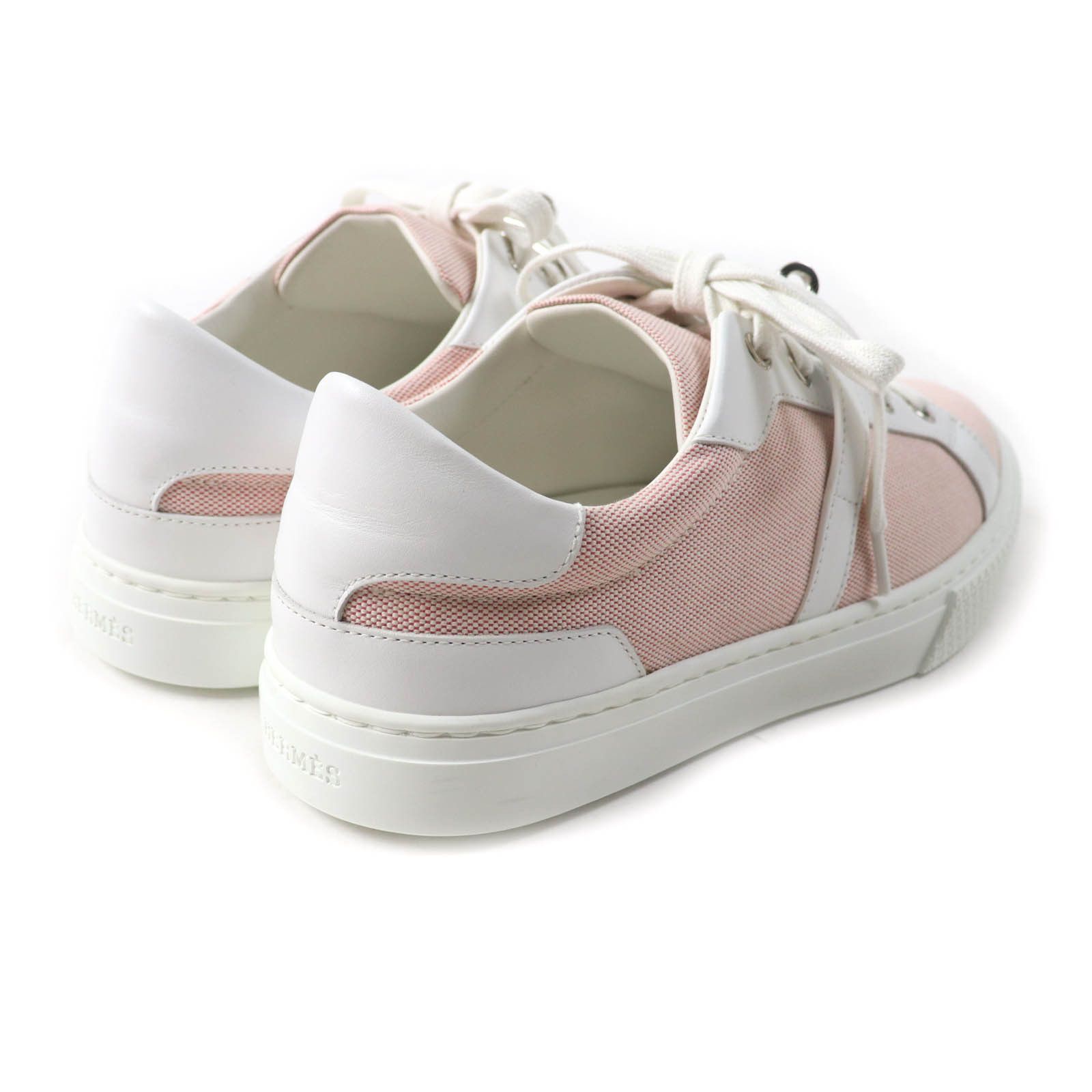 Hermes Hermes Hermes Day Kelly Buckle Canvas Leather Sneakers Canvas Shoes Size ONE SIZE - 3 Thumbnail