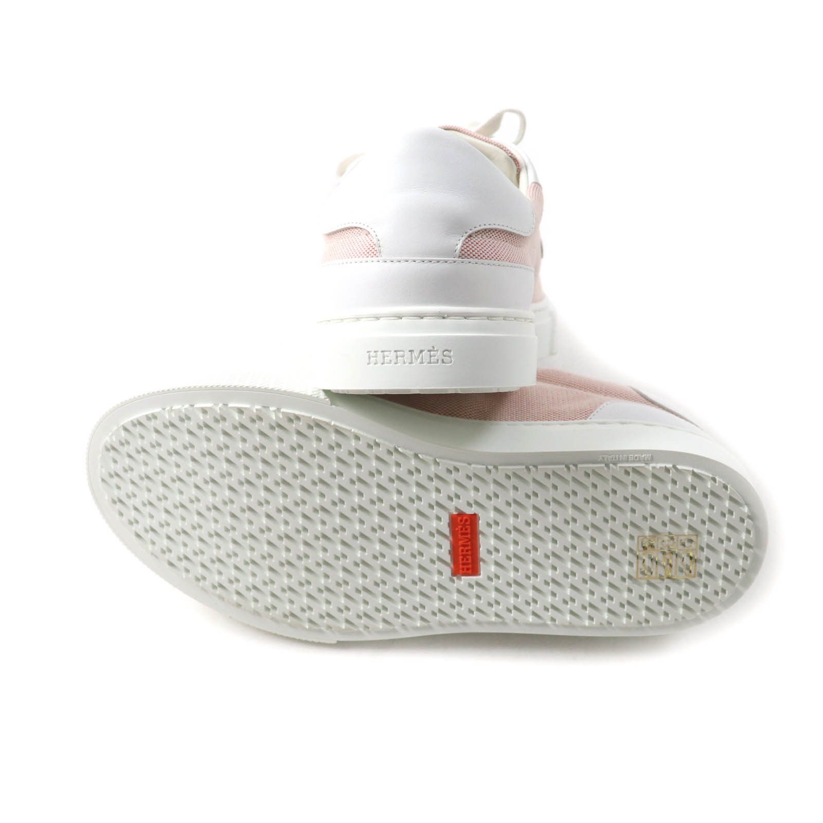 Hermes Hermes Hermes Day Kelly Buckle Canvas Leather Sneakers Canvas Shoes Size ONE SIZE - 7 Thumbnail