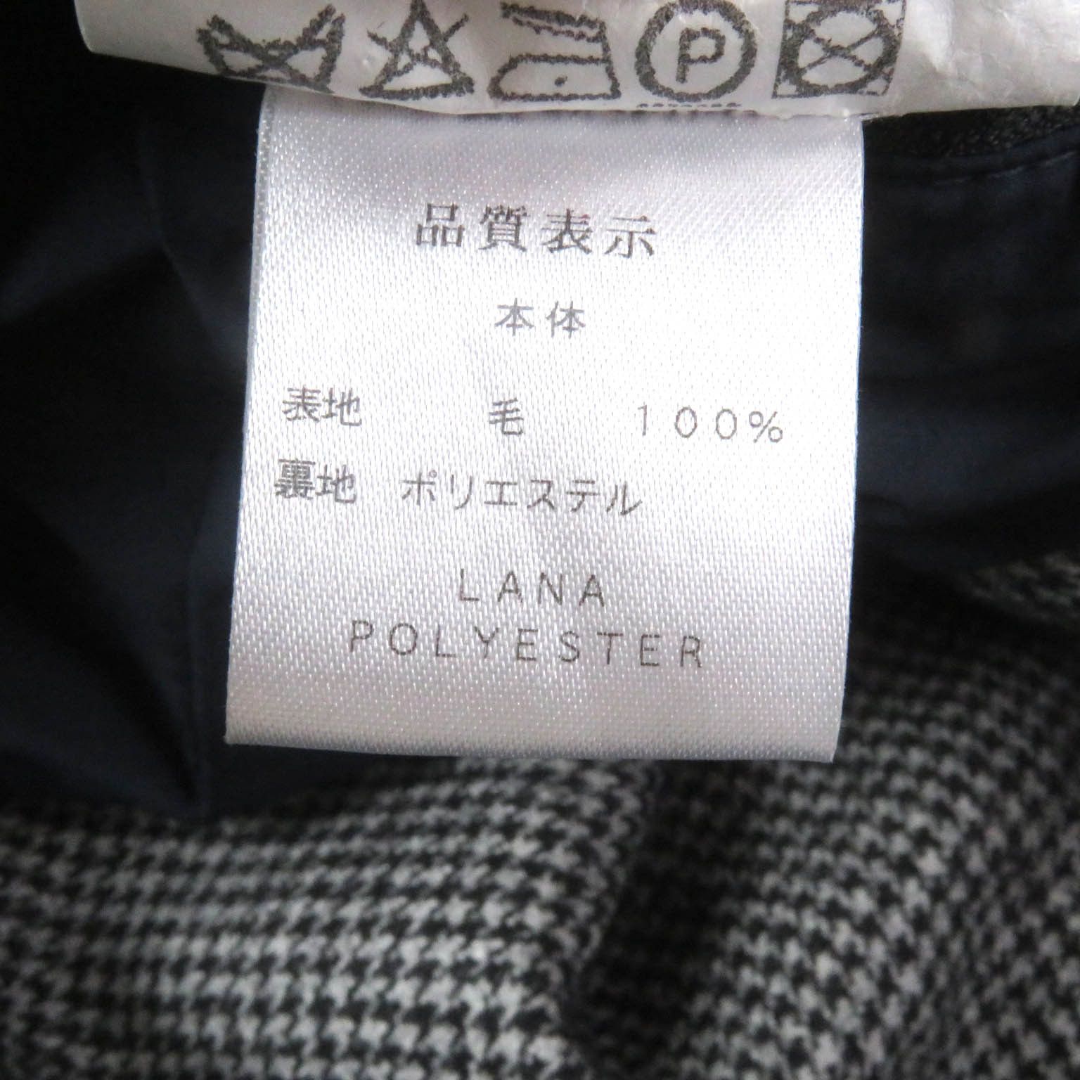 Other Other Herno Houndstooth pattern Wool Polyester Coat Leather Outerwear Size ONE SIZE - 8 Thumbnail