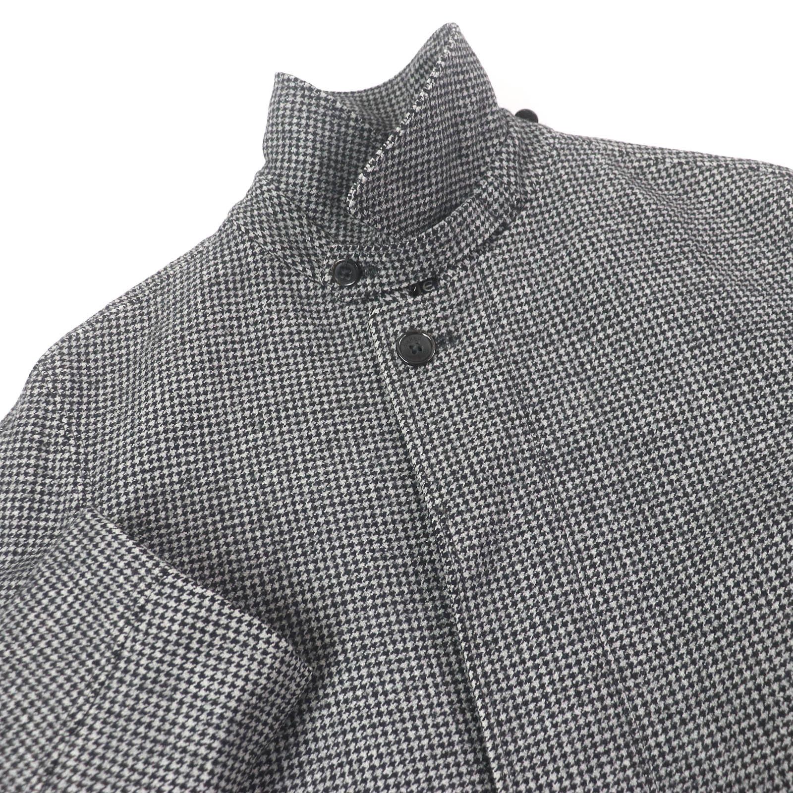 Other Other Herno Houndstooth pattern Wool Polyester Coat Leather Outerwear Size ONE SIZE - 2 Thumbnail