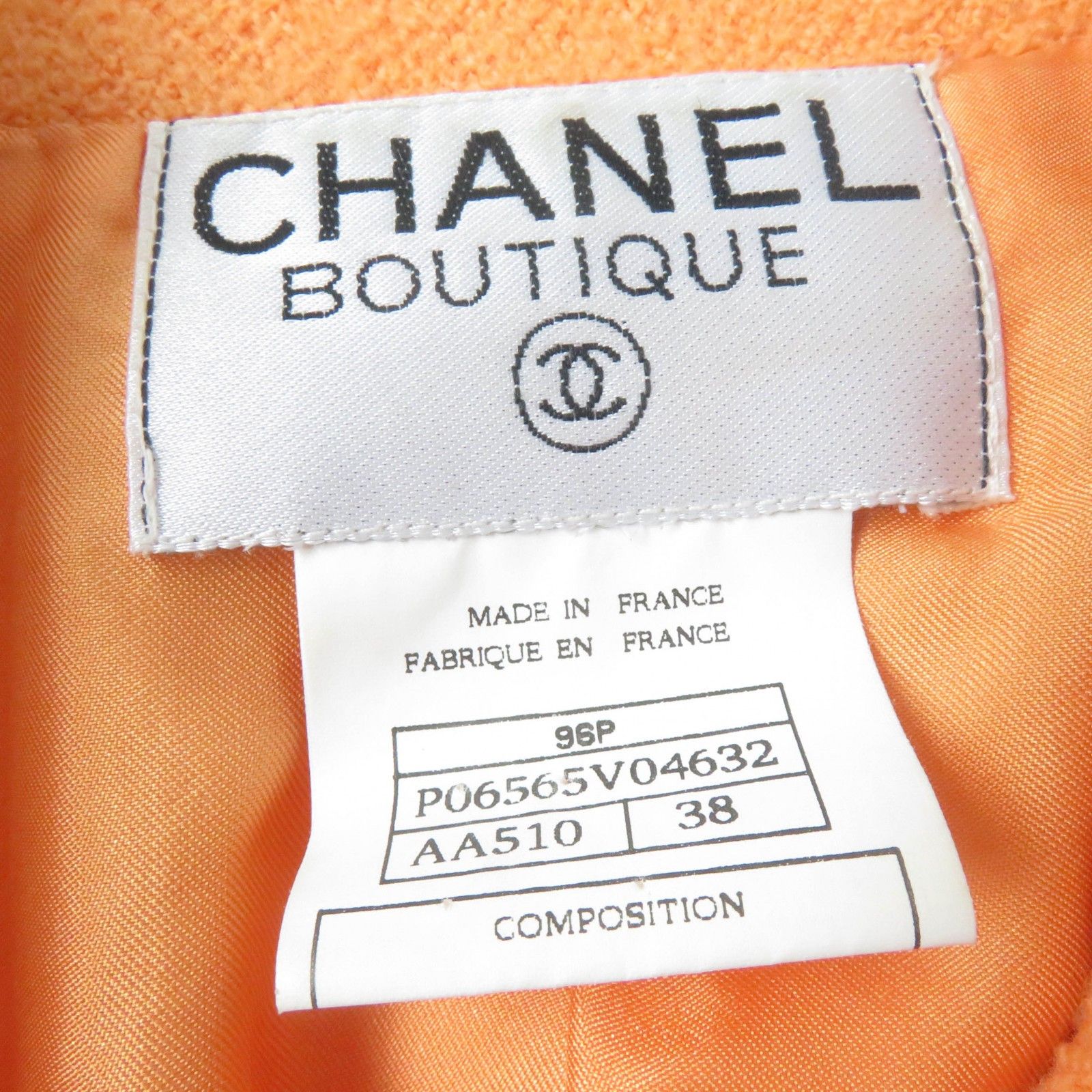 Chanel Chanel Chanel Tweed Wool Nylon Tailored Jacket Cotton Outerwear P06565V04632 Size ONE SIZE - 7 Thumbnail
