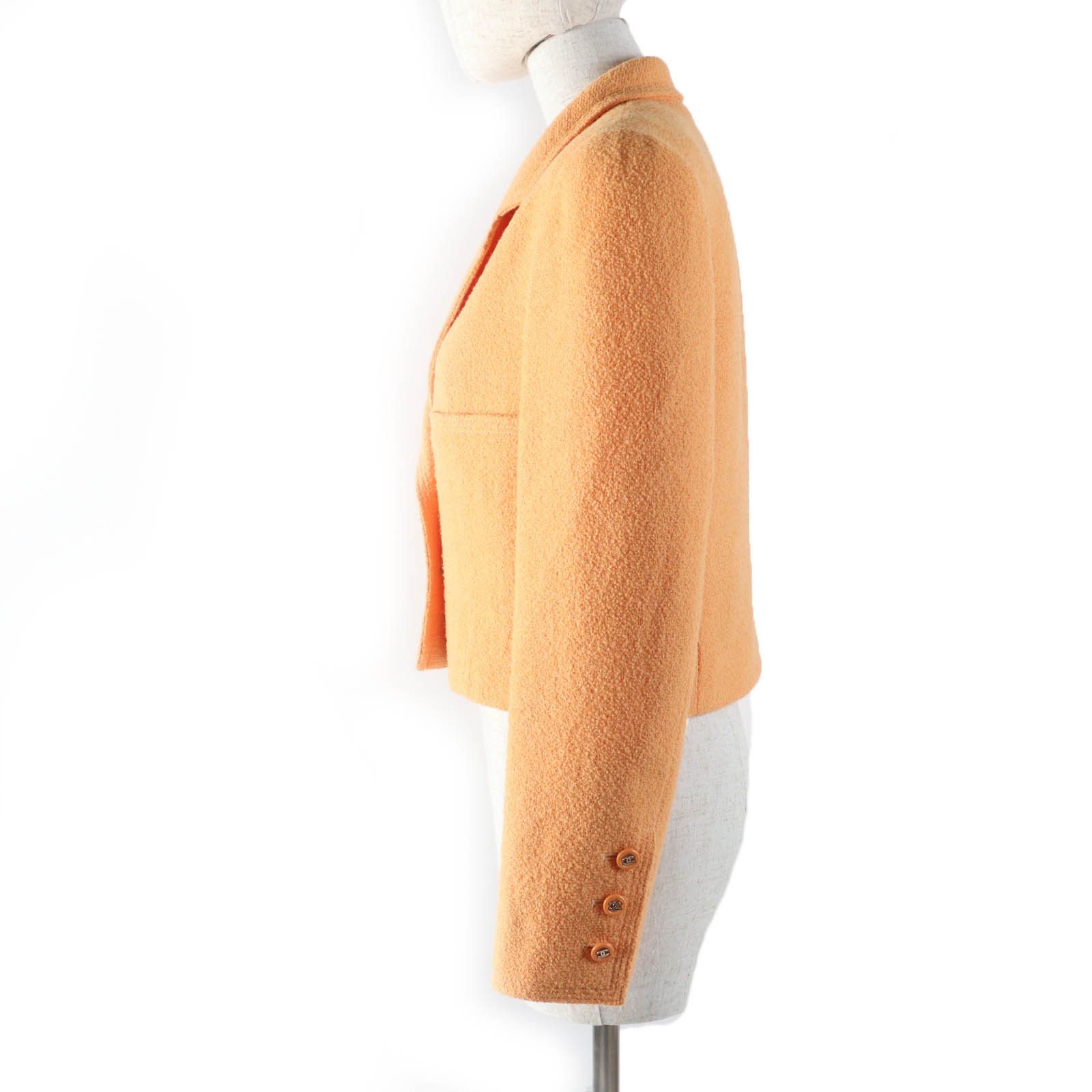 Chanel Chanel Chanel Tweed Wool Nylon Tailored Jacket Cotton Outerwear P06565V04632 Size ONE SIZE - 2 Thumbnail