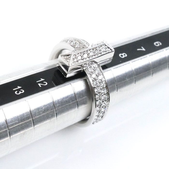 Tiffany & Co. Tiffany & Co Tiffany&Co. T One Au750 Diamond Ring Calfskin Ring 68170036 Size ONE SIZE - 7 Thumbnail