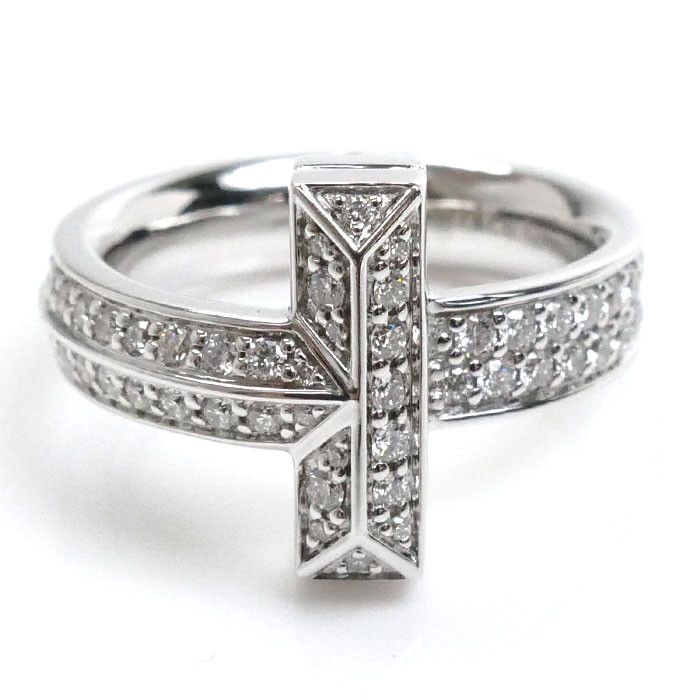 Tiffany & Co. Tiffany & Co Tiffany&Co. T One Au750 Diamond Ring Calfskin Ring 68170036 Size ONE SIZE - 3 Thumbnail