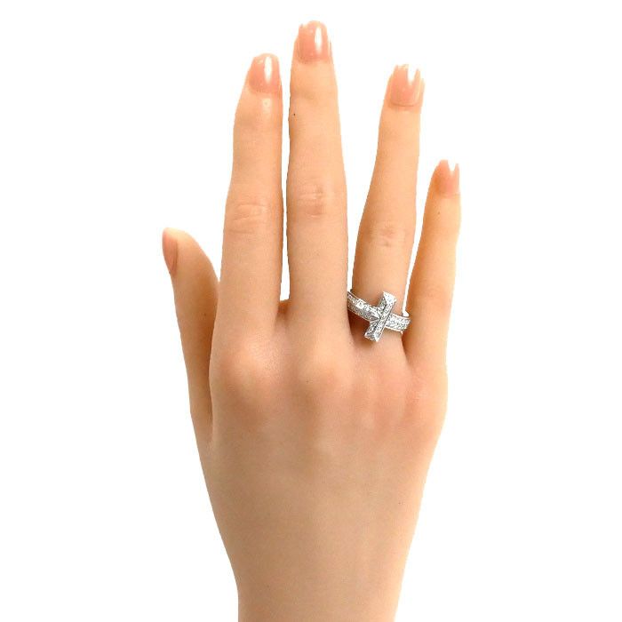 Tiffany & Co. Tiffany & Co Tiffany&Co. T One Au750 Diamond Ring Calfskin Ring 68170036 Size ONE SIZE - 8 Thumbnail
