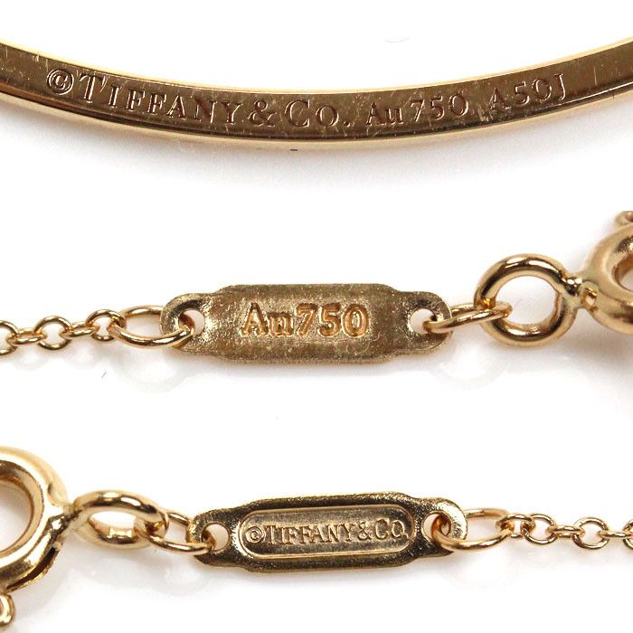 Tiffany & Co. Tiffany & Co Tiffany&Co. T Smile Au750 Necklace Crocodile skin Necklace 74956963 Size ONE SIZE - 4 Thumbnail