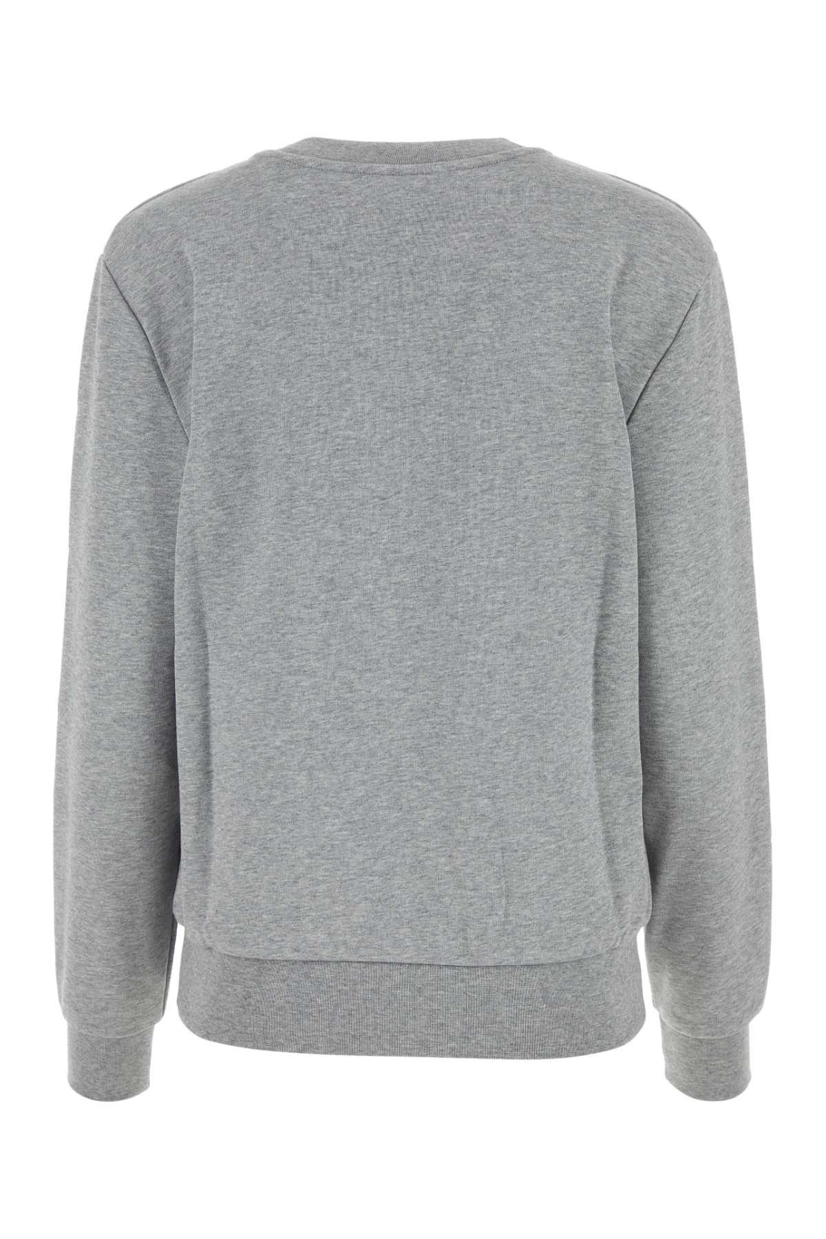 A.P.C. Melange Grey Cotton Sweatshirt Size XL / US 12-14 / IT 48-50 - 2 Thumbnail