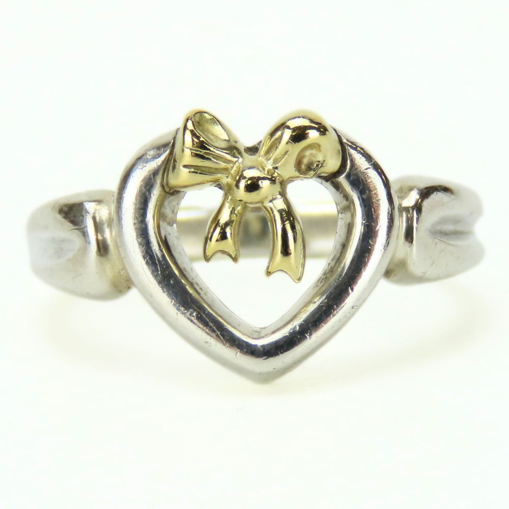 Tiffany & Co. Tiffany & Co Tiffany&Co. Ribbon Au750 Ag925 Ring Metal Ring Size ONE SIZE - 2 Thumbnail