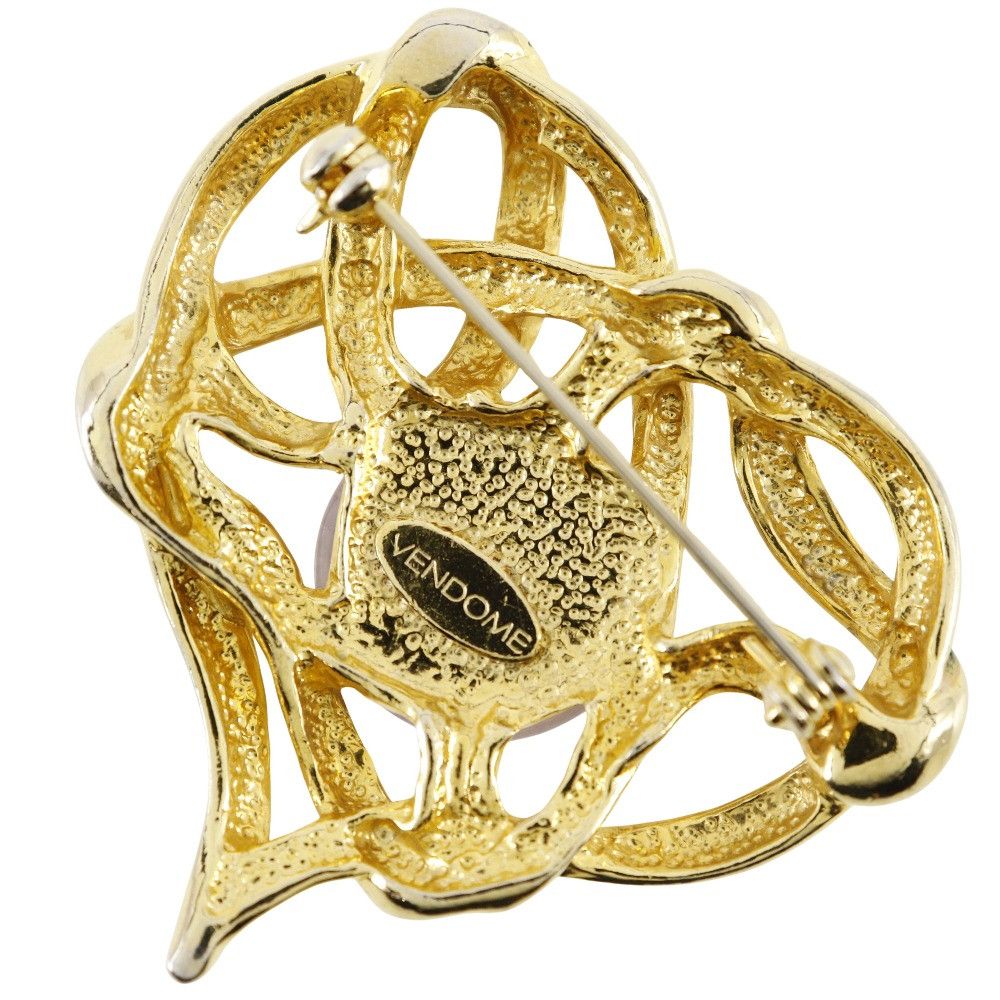Other Other Vandome Heart Brooch Metal Brooch DUTY FREE for USA Size ONE SIZE - 2 Thumbnail