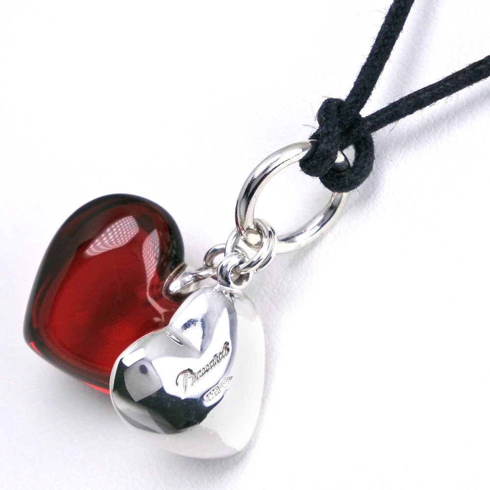 Other Other Baccarat Double Heart Silver 925 Necklace Metal Necklace Size ONE SIZE - 3 Thumbnail