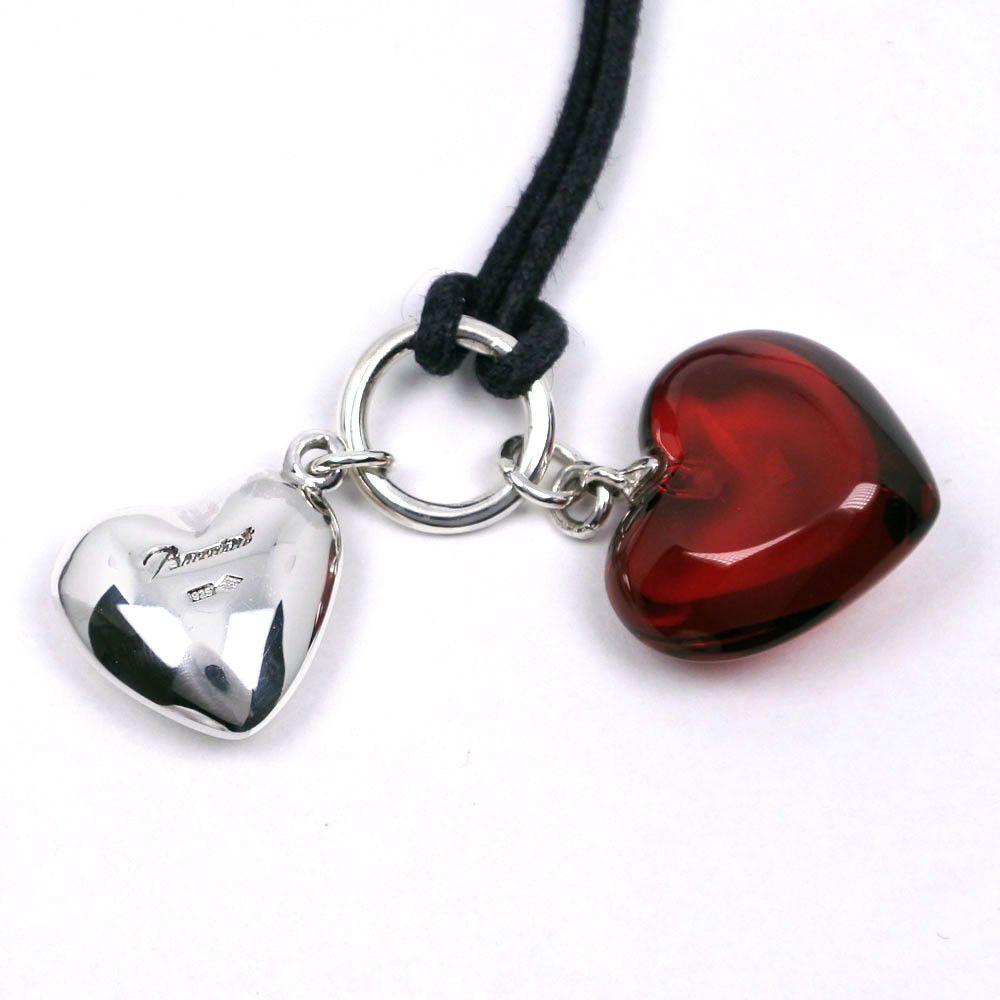 Other Other Baccarat Double Heart Silver 925 Necklace Metal Necklace Size ONE SIZE - 7 Thumbnail