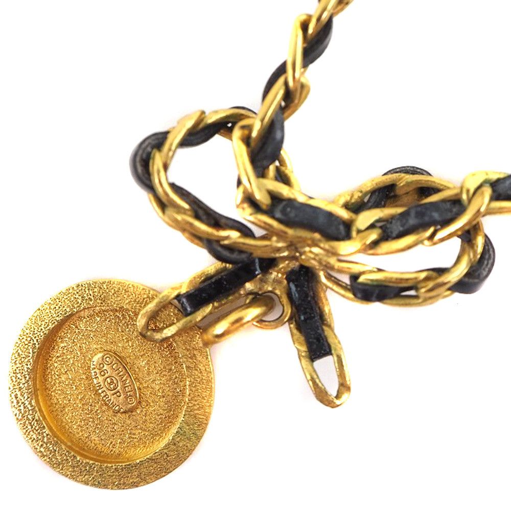 Chanel Chanel Chanel Coin Ribbon Necklace Metal Necklace Size ONE SIZE - 2 Thumbnail
