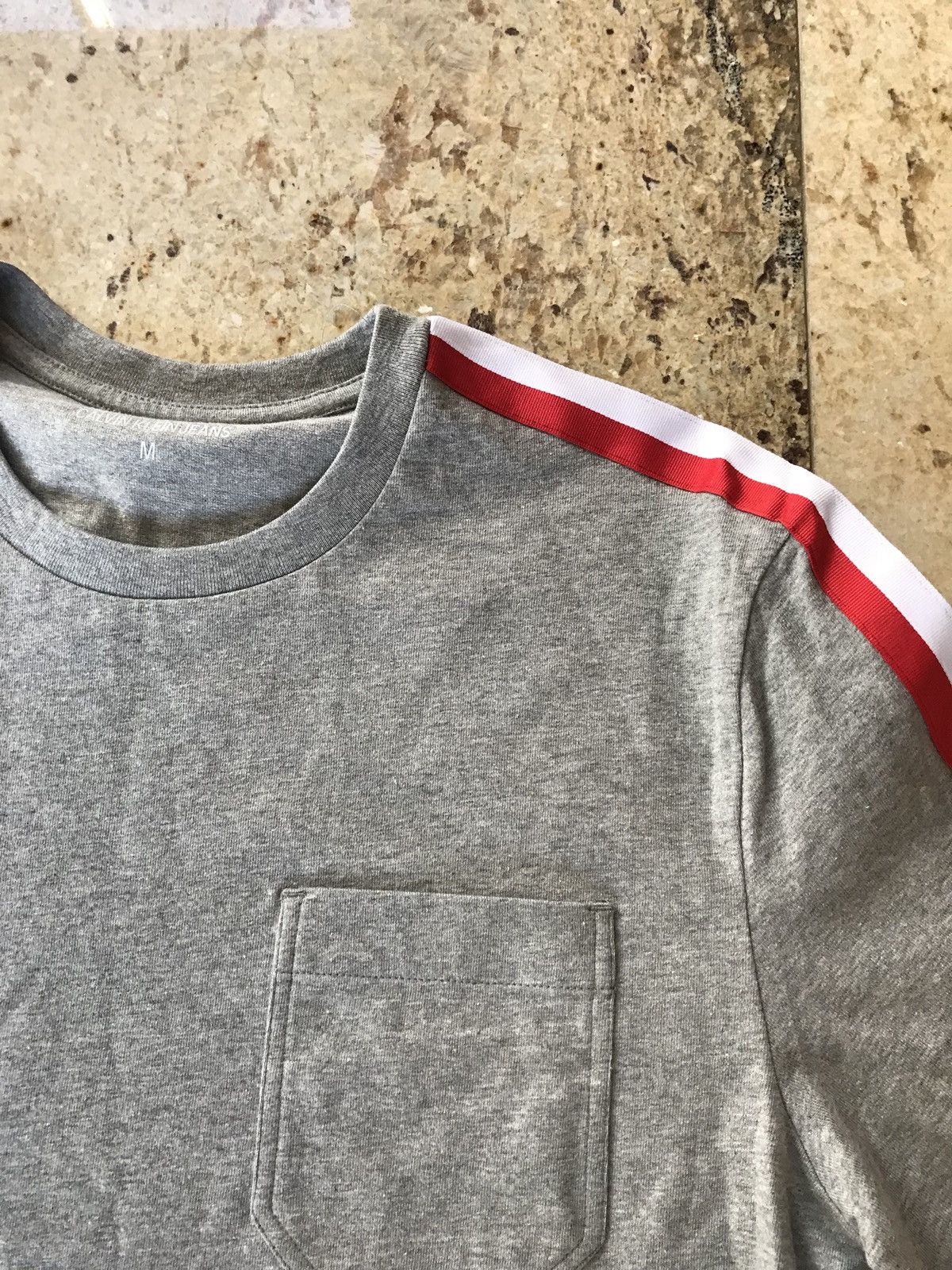 Calvin Klein Tape Shoulder Crew Neck Size US M / EU 48-50 / 2 - 6 Thumbnail