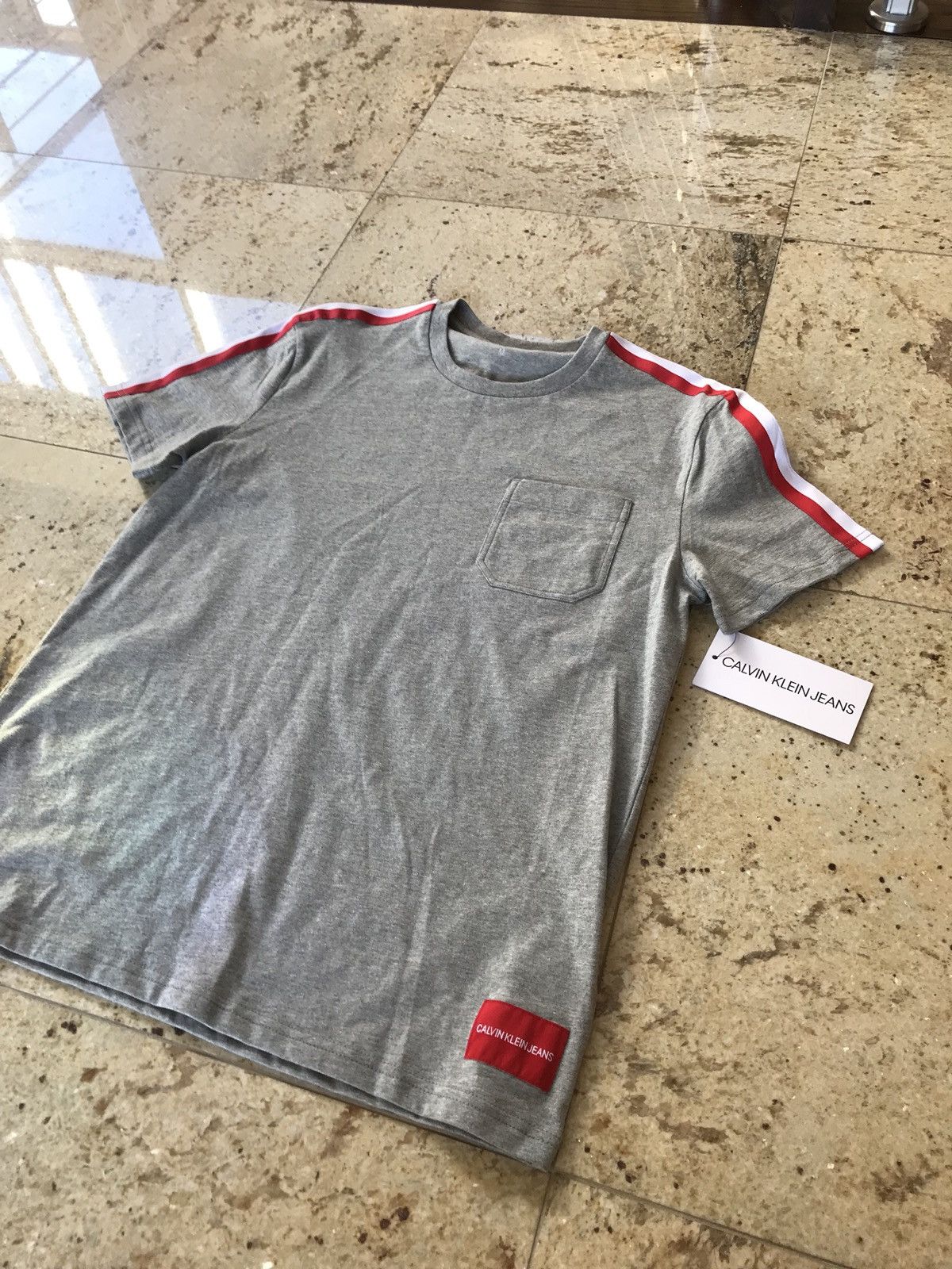Calvin Klein Tape Shoulder Crew Neck Size US M / EU 48-50 / 2 - 4 Thumbnail