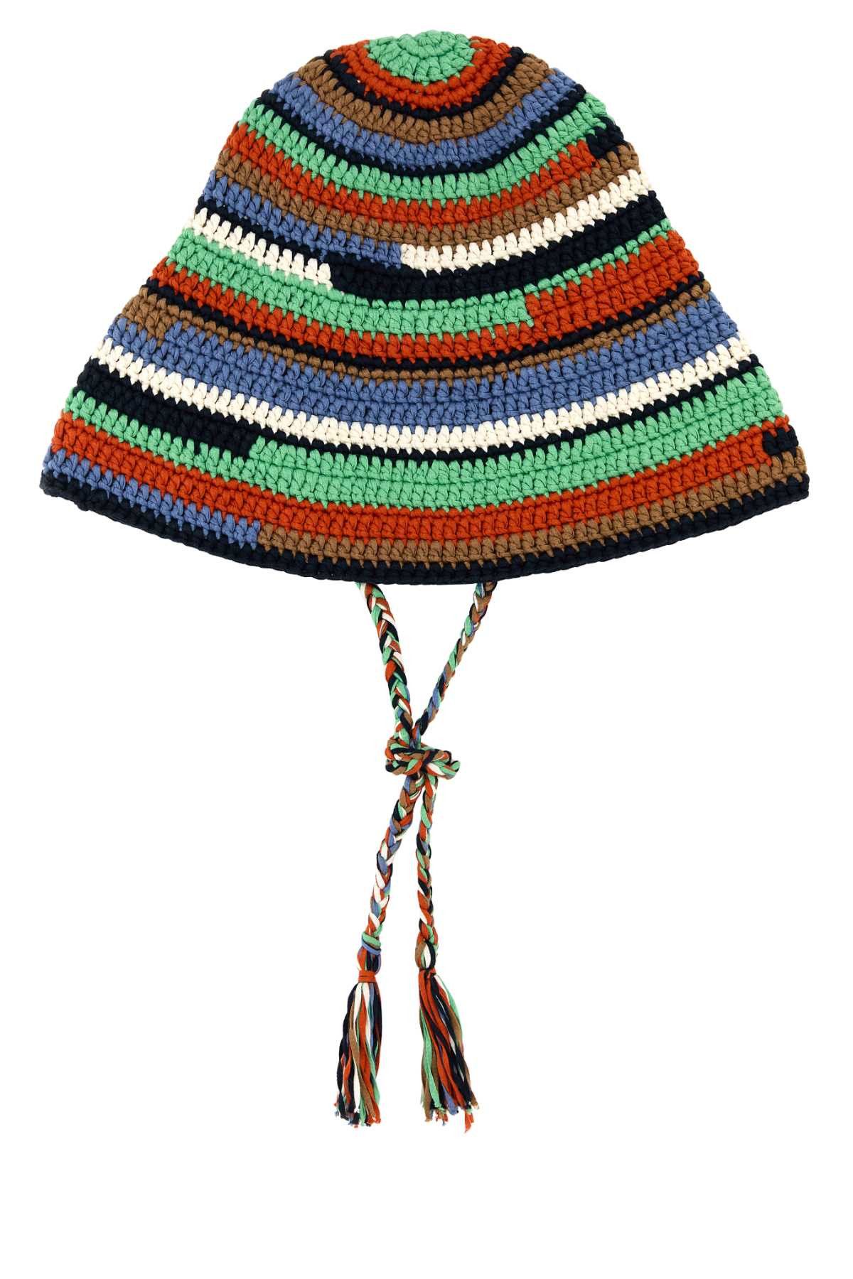 Alanui Multicolor Crochet Sunny Bucket Hat Size ONE SIZE - 2 Thumbnail