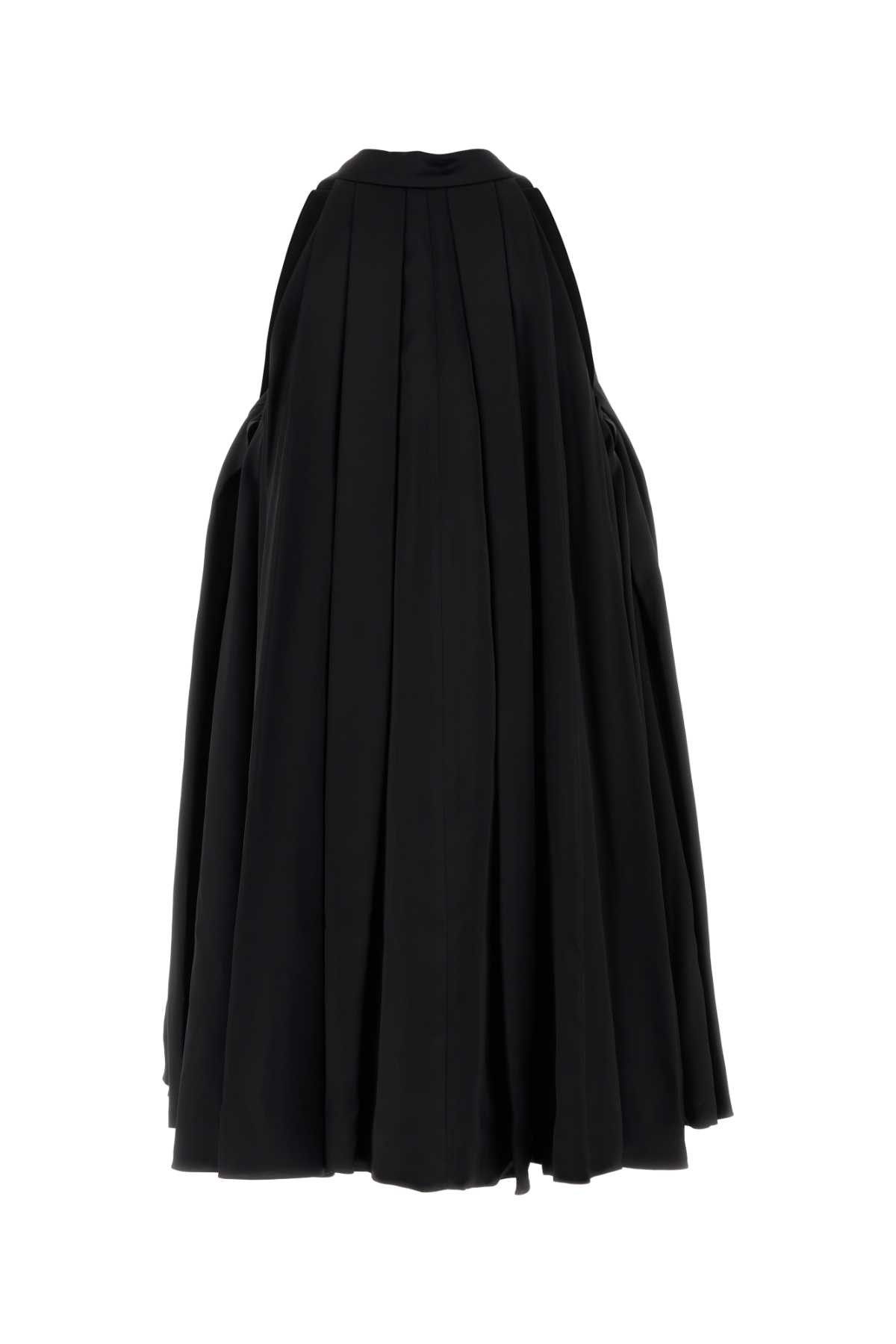 Loewe Black Satin Mini Dress Size S / US 4 / IT 40 - 2 Thumbnail
