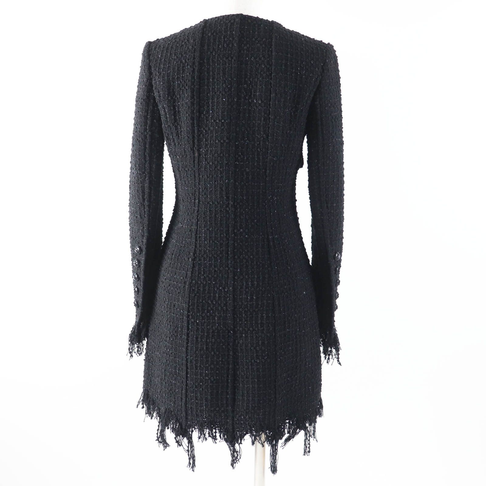 Chanel Chanel Chanel 22C P71826 Cotton Polyamide Coat Cotton Outerwear P71826 Size ONE SIZE - 4 Thumbnail