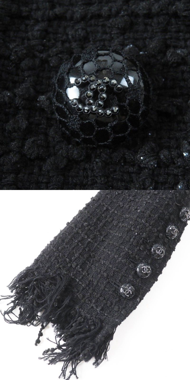 Chanel Chanel Chanel 22C P71826 Cotton Polyamide Coat Cotton Outerwear P71826 Size ONE SIZE - 7 Thumbnail
