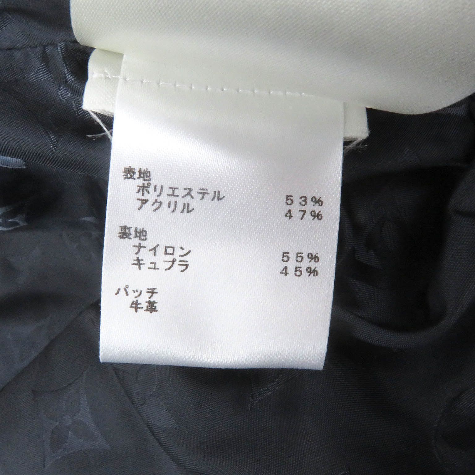 Louis Vuitton Louis Vuitton Louis Vuitton Monogram Leather Patch Fleece Blouson Leather Outerwear Size ONE SIZE - 9 Thumbnail