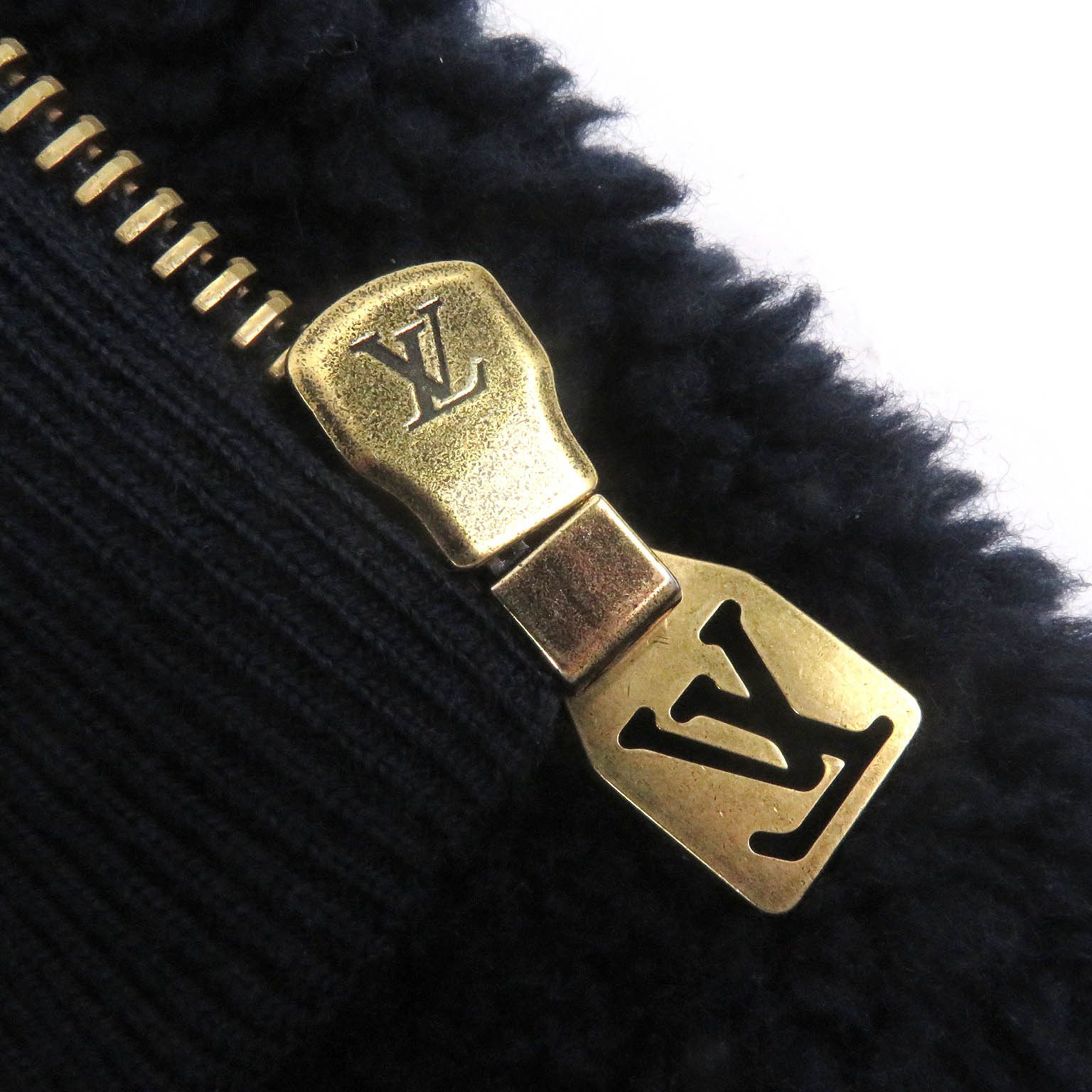 Louis Vuitton Louis Vuitton Louis Vuitton Monogram Leather Patch Fleece Blouson Leather Outerwear Size ONE SIZE - 5 Thumbnail