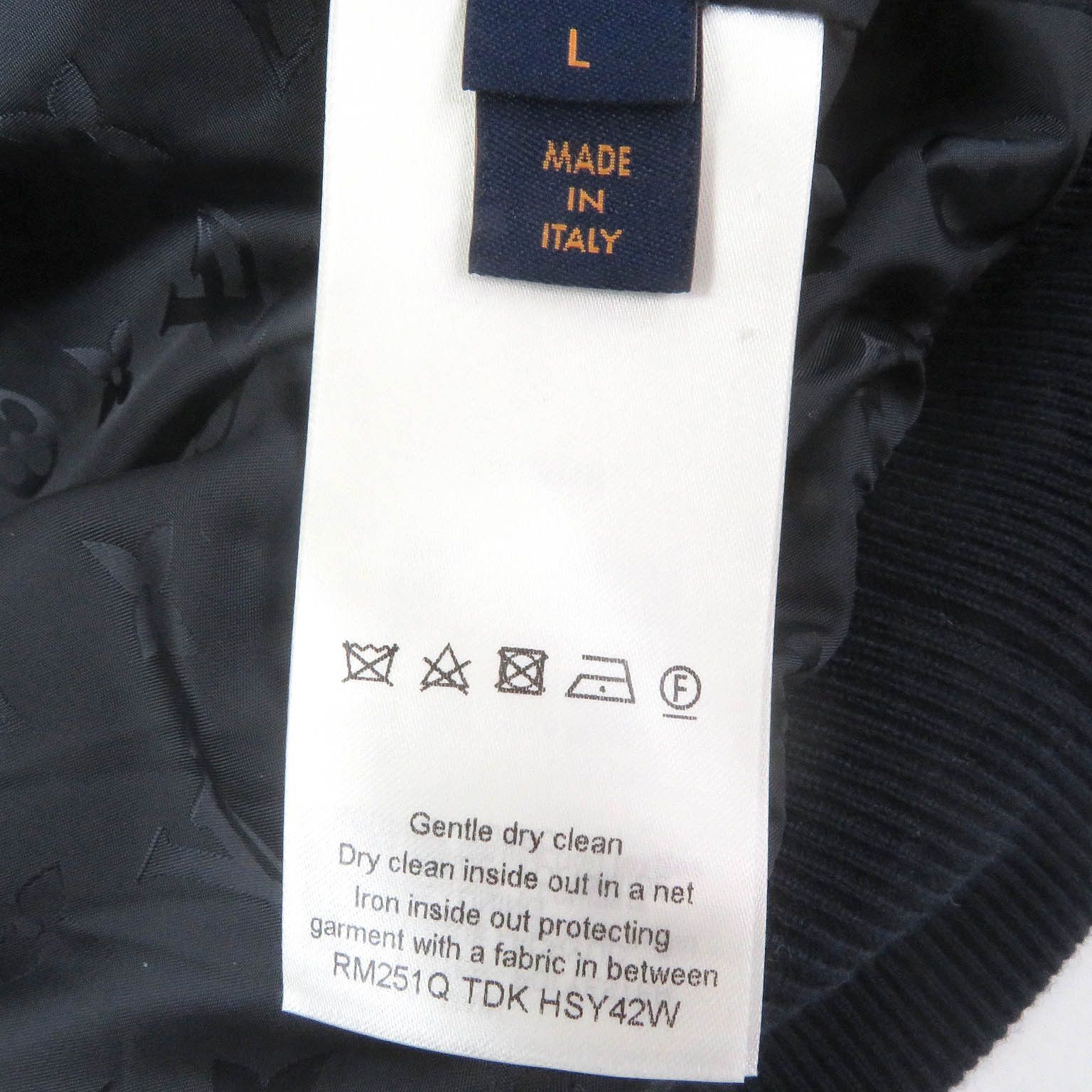 Louis Vuitton Louis Vuitton Louis Vuitton Monogram Leather Patch Fleece Blouson Leather Outerwear Size ONE SIZE - 8 Thumbnail