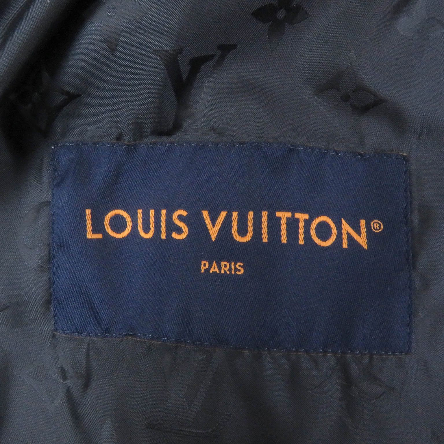 Louis Vuitton Louis Vuitton Louis Vuitton Monogram Leather Patch Fleece Blouson Leather Outerwear Size ONE SIZE - 7 Thumbnail