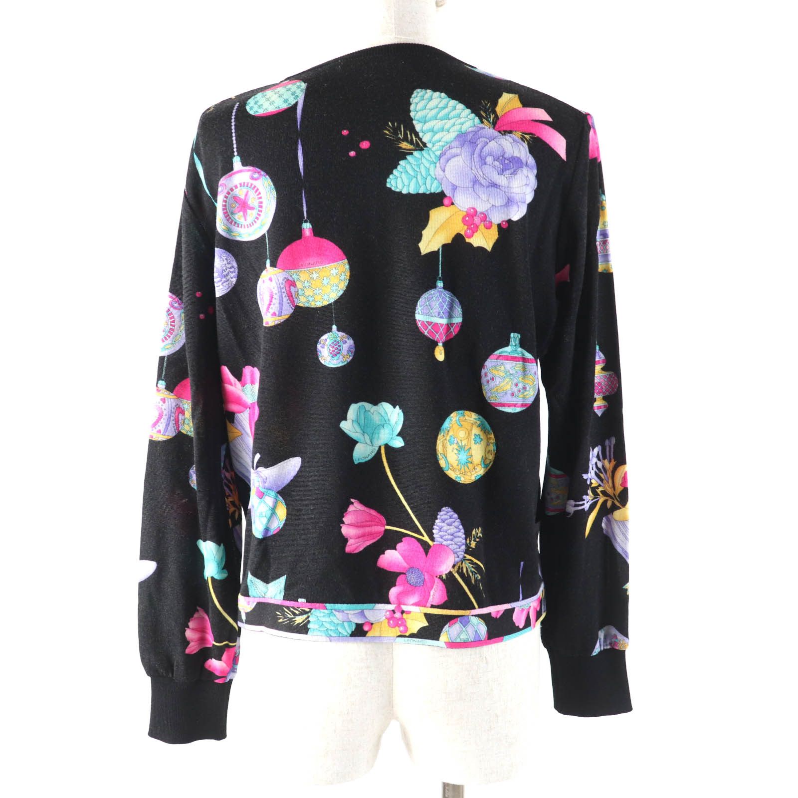 Other Other LEONARD SPORT Floral print Wool Knit Natural Material Tops DUTY FREE for USA Size ONE SIZE - 3 Thumbnail