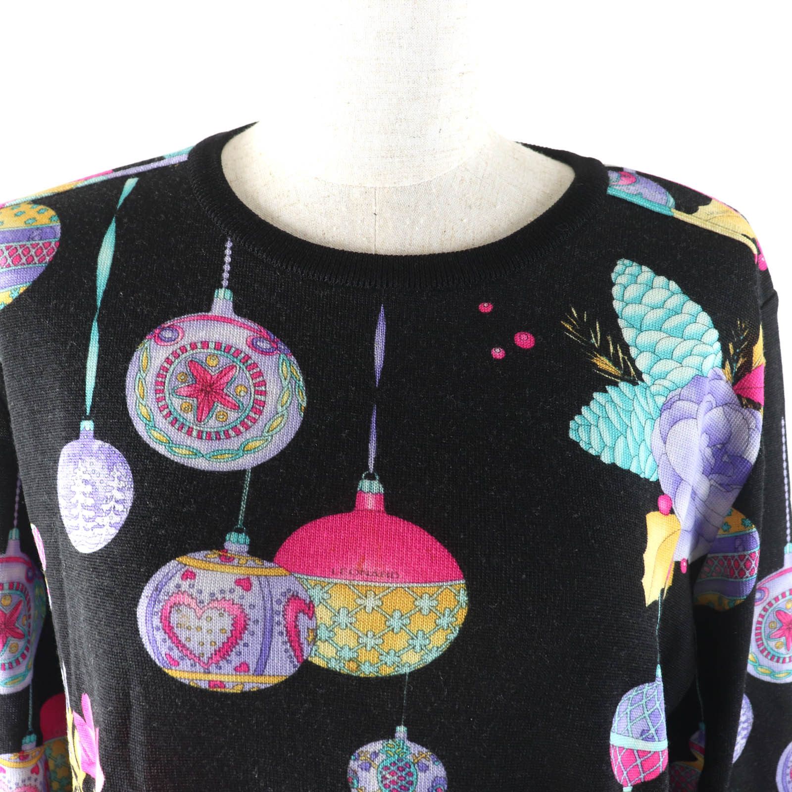 Other Other LEONARD SPORT Floral print Wool Knit Natural Material Tops DUTY FREE for USA Size ONE SIZE - 4 Thumbnail
