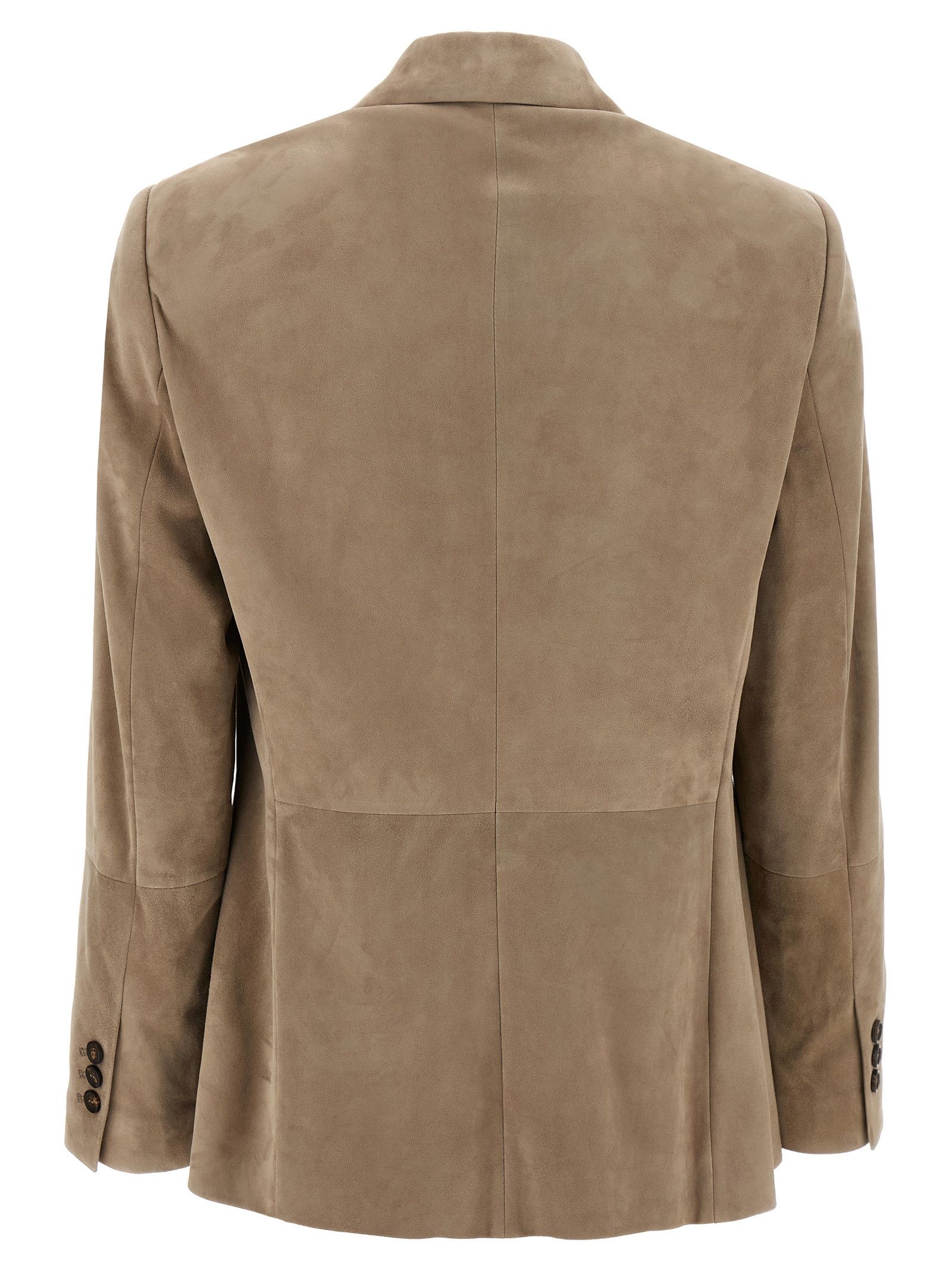 Brunello Cucinelli Suede Blazer Size M / US 6-8 / IT 42-44 - 2 Thumbnail