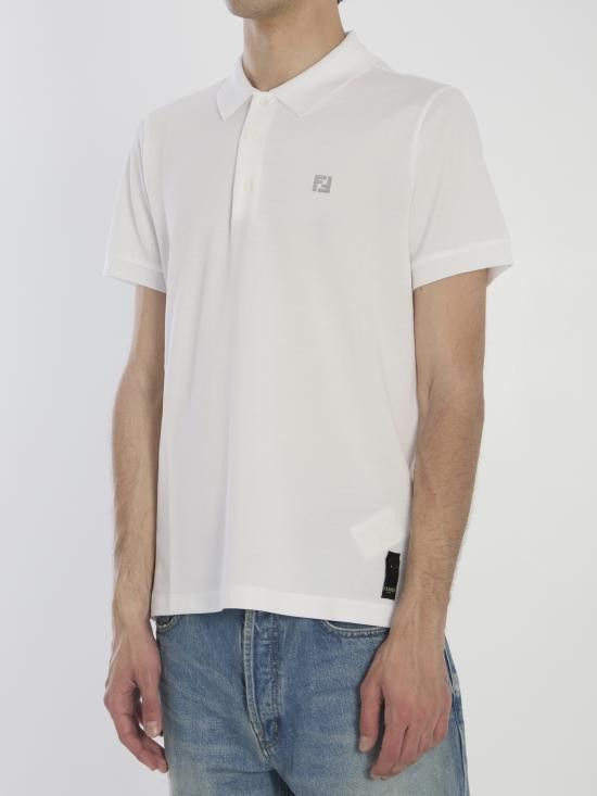Fendi FENDI Men Polo Shirts FY0985 WHITE Size US L / EU 52-54 / 3 - 2 Thumbnail