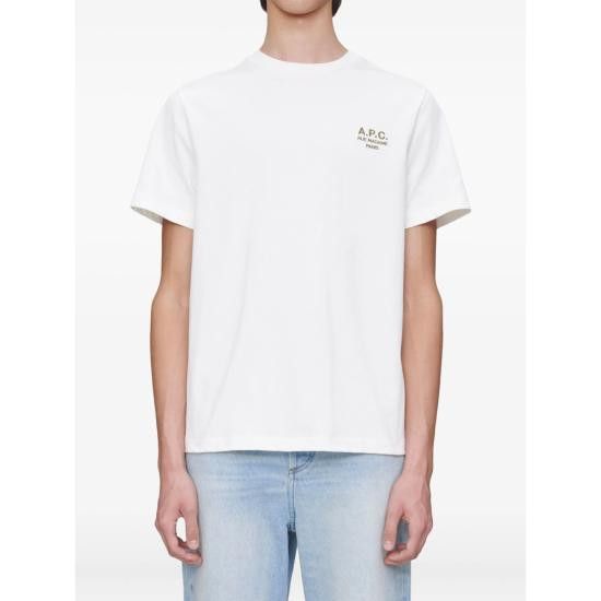 A.P.C. A.P.C. Men T-Shirts COHBU M26388 TAF WHITE Size US XXL / EU 58 / 5 - 3 Thumbnail