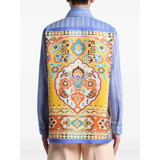 Etro ETRO Women Shirts AKA17 WRIA0034 X0840 BLUE Size M / US 6-8 / IT 42-44 - 3 Thumbnail