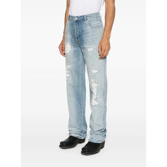 Cole Buxton COLE BUXTON Men Denim Pants RJ190 400 BLUE Size US 34 / EU 50 - 2 Thumbnail
